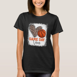 T-shirt Bleu Basketball Jour Vibes Basketball Maman