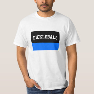 T-shirt Bleu Bleu Bleu Bleu Sportif Texte Pickleball