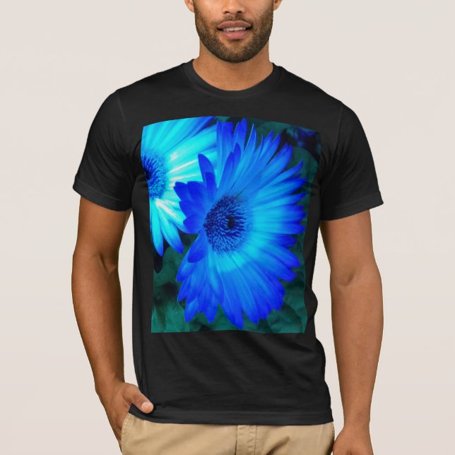 T-shirt Bleu Bleu brillant (Devant)