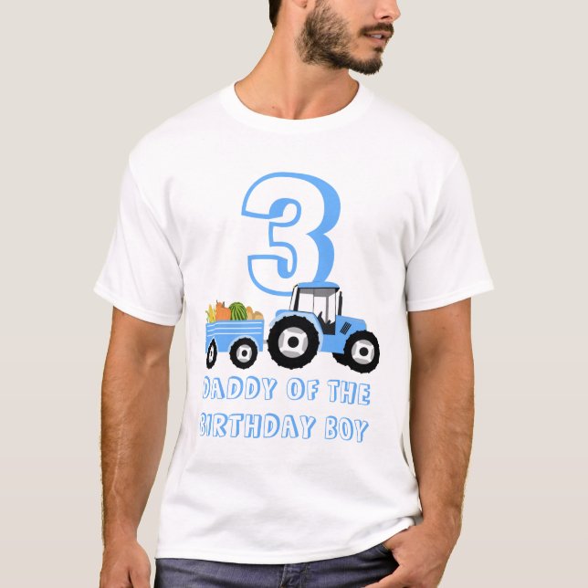 T-shirt Bleu Camion Agritourisme produit papa maman (Devant)