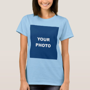 T-shirt Bleu clair Ajouter votre image Photo Logo