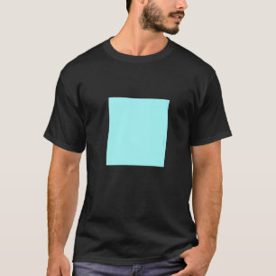 T-shirt Bleu clair Turquoise Solide Couleur Simple Plai Co