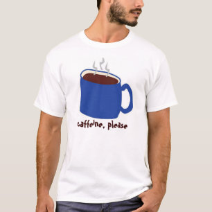 T-shirt Bleu de caféine