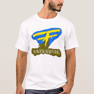 T-shirt bleu de cropduster