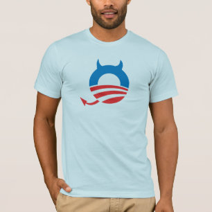 T-shirt Bleu de diable d'Obama
