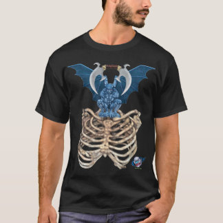 T-shirt bleu de gargouille
