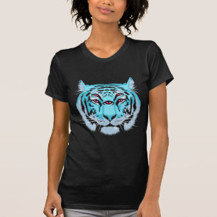 T-shirt Bleu de guide d'esprit de tigre