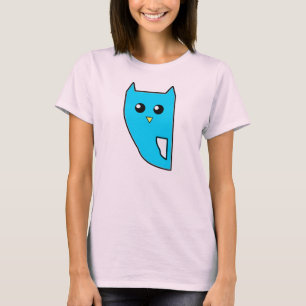 T-shirt bleu de hibou