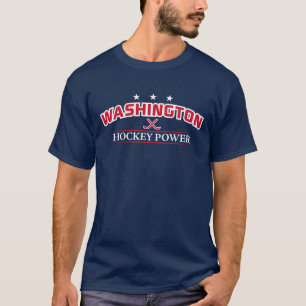 T-shirt bleu de la puissance de hockey Washington