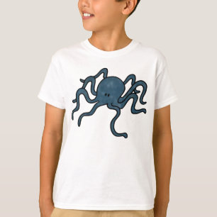 T-shirt Bleu de poulpe