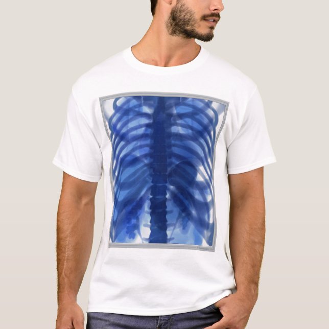 T-shirt Bleu de rayon X (Devant)