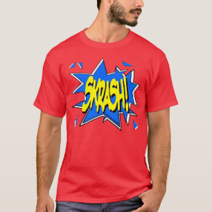 T-shirt bleu de skrash