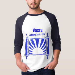 T-shirt Bleu de Torah de lever de soleil - customisé -