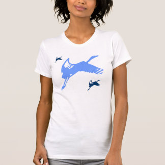 T-shirt Bleu de trois hérons