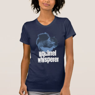 T-shirt bleu de Whisperer d'écureuil