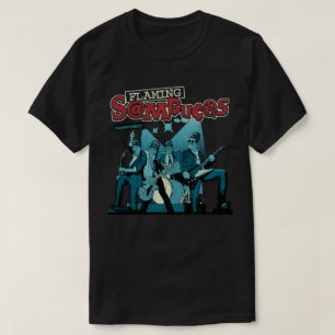 T-shirt bleu débrayé