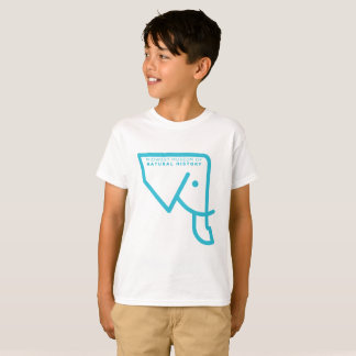 T-shirt bleu d'éléphant du MMNH des enfants