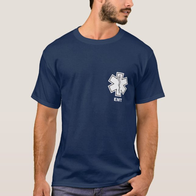 T-shirt Bleu d'EMT (Devant)