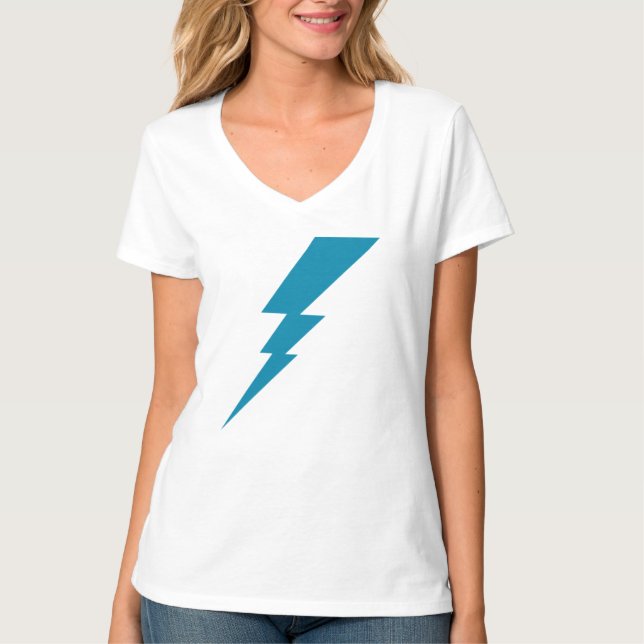 T-shirt Bleu éclair (Devant)