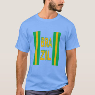 T - Shirt bleu homme DESIGN BRAZIL