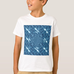 T-shirt Bleu Iridescendant.