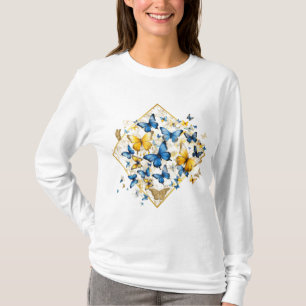 T-shirt Bleu Jaune & Beurre d'or Libération à manches long