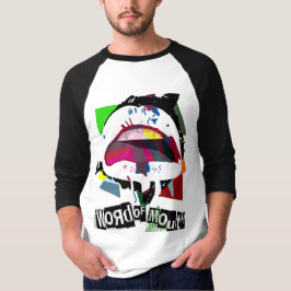 T-shirt Bleu marine et grenat blancs