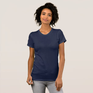 T-shirt bleu marine féminin / Personnaliser
