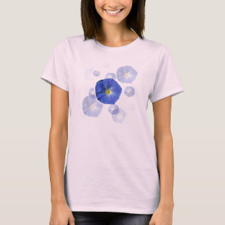 T-shirt bleu merveilleux de gloire de matin