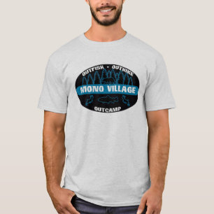 T-shirt Bleu mono de "survivant" de village