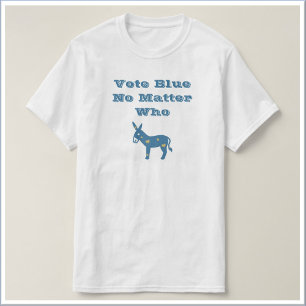 T-shirt Bleu mou Coeur âne VOTE BLEU