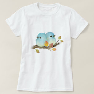 T-shirt Bleu mou sur la branche