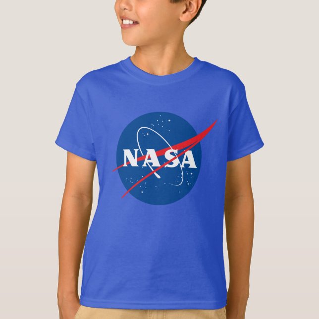 T-Shirt bleu Neptune pour enfants Iconique de la N (Devant)