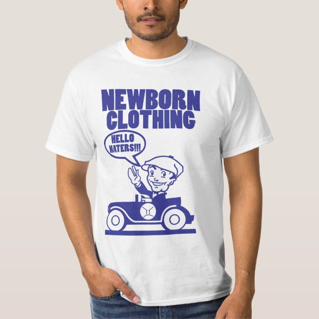 T-shirt bleu newborn2 (Devant)