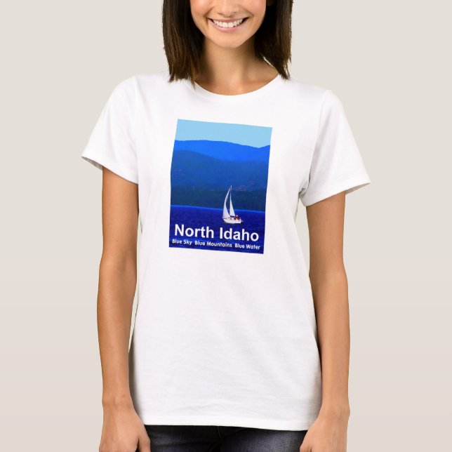 T-shirt Bleu nord de l'Idaho (Devant)