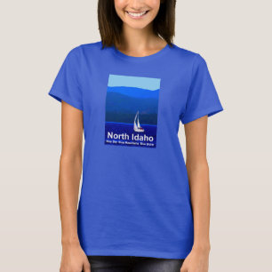 T-shirt Bleu nord de l'Idaho