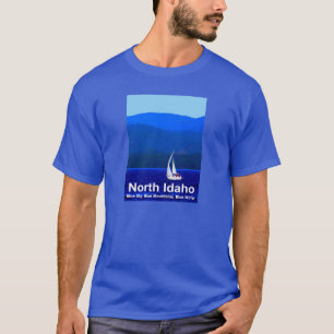 T-shirt Bleu nord de l'Idaho