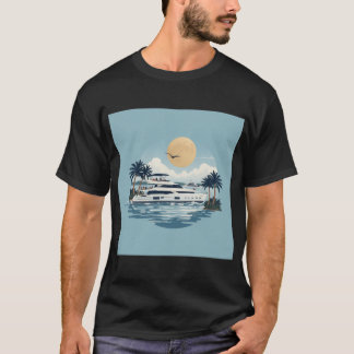 T-shirt Bleu océan