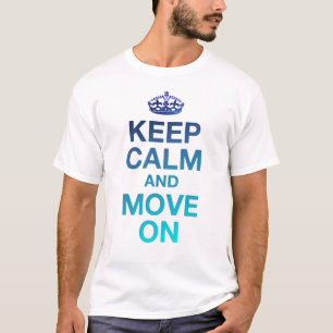 T-shirt Bleu océan - Gardez le calme