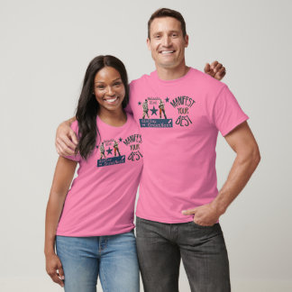 T-shirt bleu/orange Manifeste votre meilleure impression