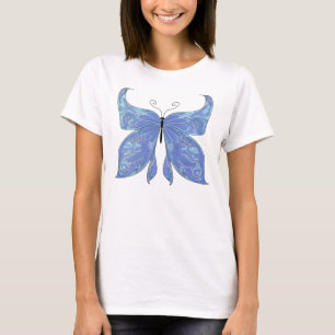 T-shirt Bleu papillon