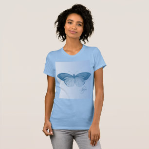 T-shirt Bleu papillon Hope