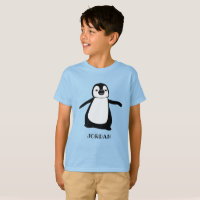 Bleu personnalisé pingouin mignon illustration Fil