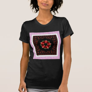 T-shirt Bleu rose Herbes blanches d'amour