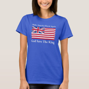 T-shirt Bleu rouge amusant Bleu Rendre l'Amérique Royale à