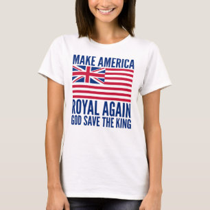 T-shirt Bleu rouge amusant Rendre à l'Amérique le drapeau 