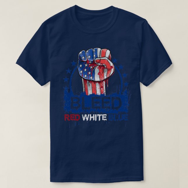 T-shirt Bleu rouge blanc (Design devant)