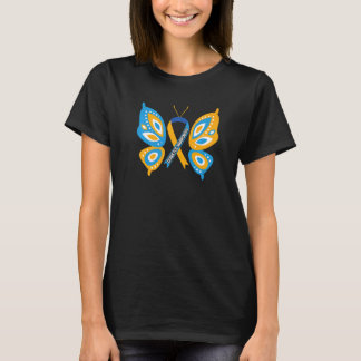 T-shirt Bleu Ruban Lutter contre le diabète Mois de sensib