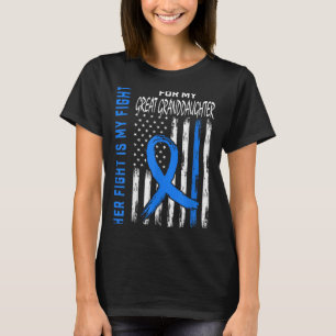 T-shirt Bleu Sa lutte contre le diabète de sensibilisation