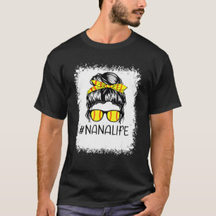 T-shirt Bleu Softball Nana Life Softball Nana Messy Bu